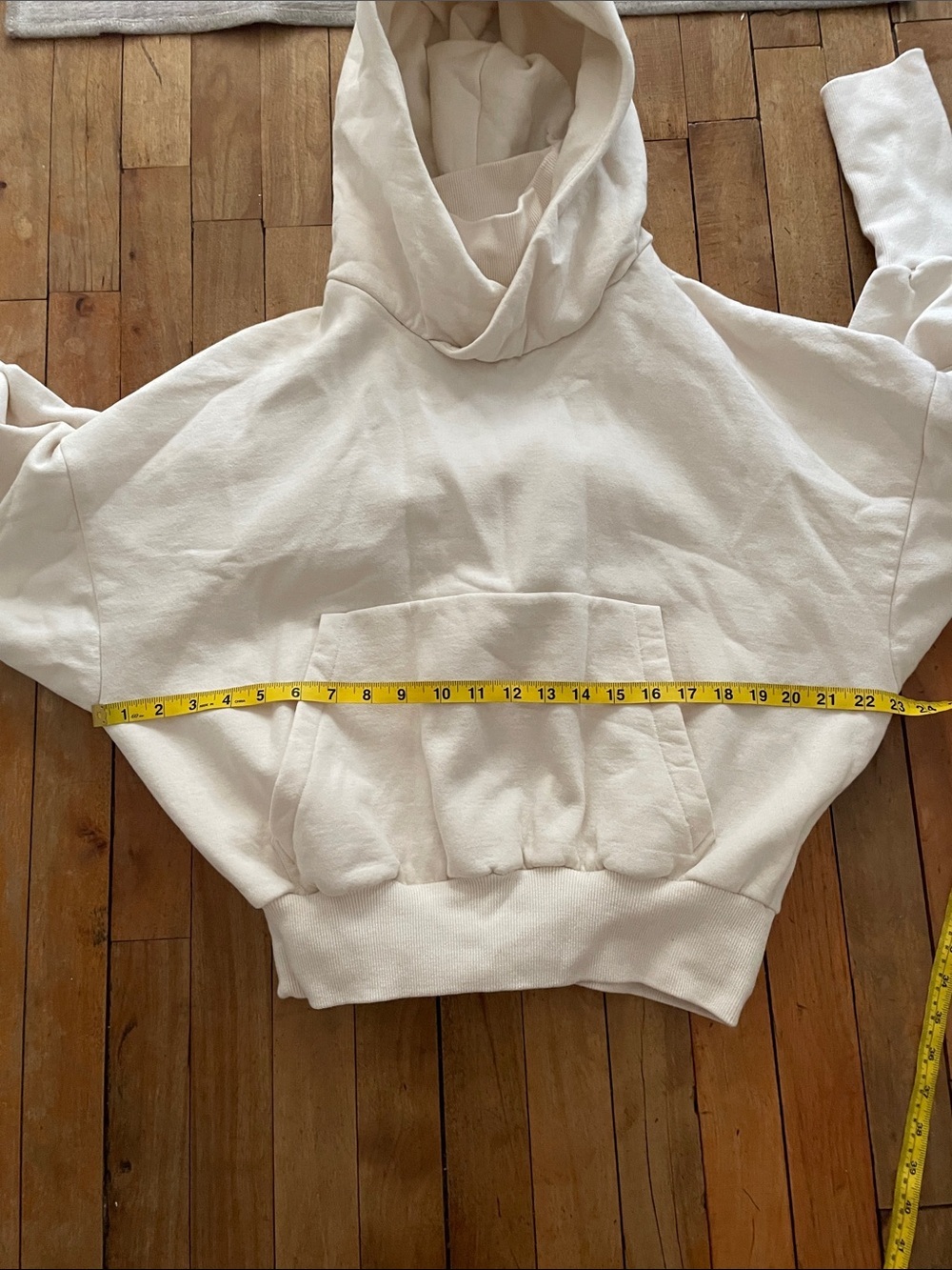 Mercy House Telfar Hoodie in Cream-Medium - Picture 8 of 11